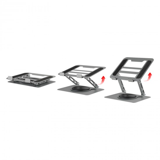 Laptop Stand Folding Lift Cooling Base Desktop Tablet Portable  Adjustable Bracket Compatible With All Notebook Sliver